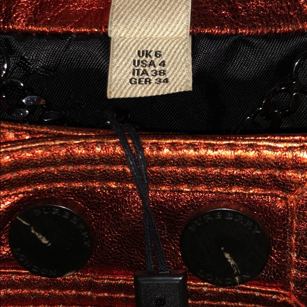 Burberry Prorsum cropped metallic leather jacket - Picture 5 of 7